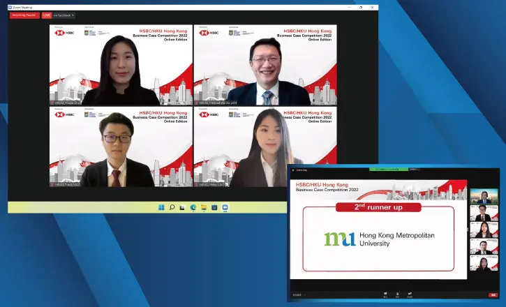 HKMU business students win 2nd runner-up in business case competition