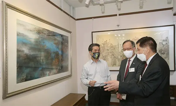 Creative Arts students integrate traditional ink painting with modern technology in Ink Global 2022