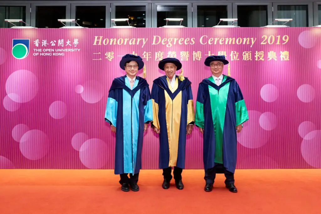 公开大学颁授二零一九年度荣誉博士学位予三位杰出人士