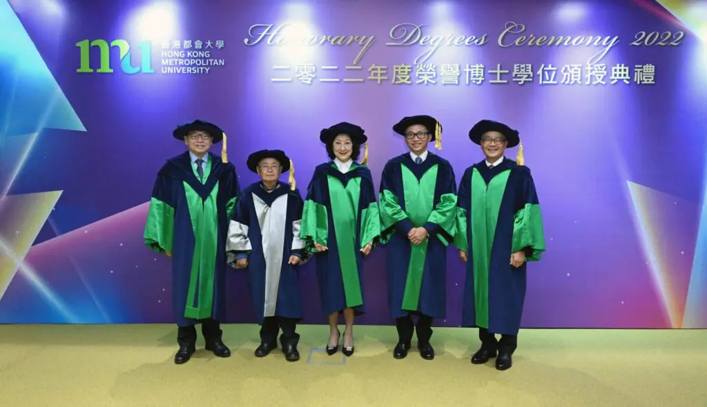 都会大学颁授2022年度荣誉博士学位予五位杰出人士