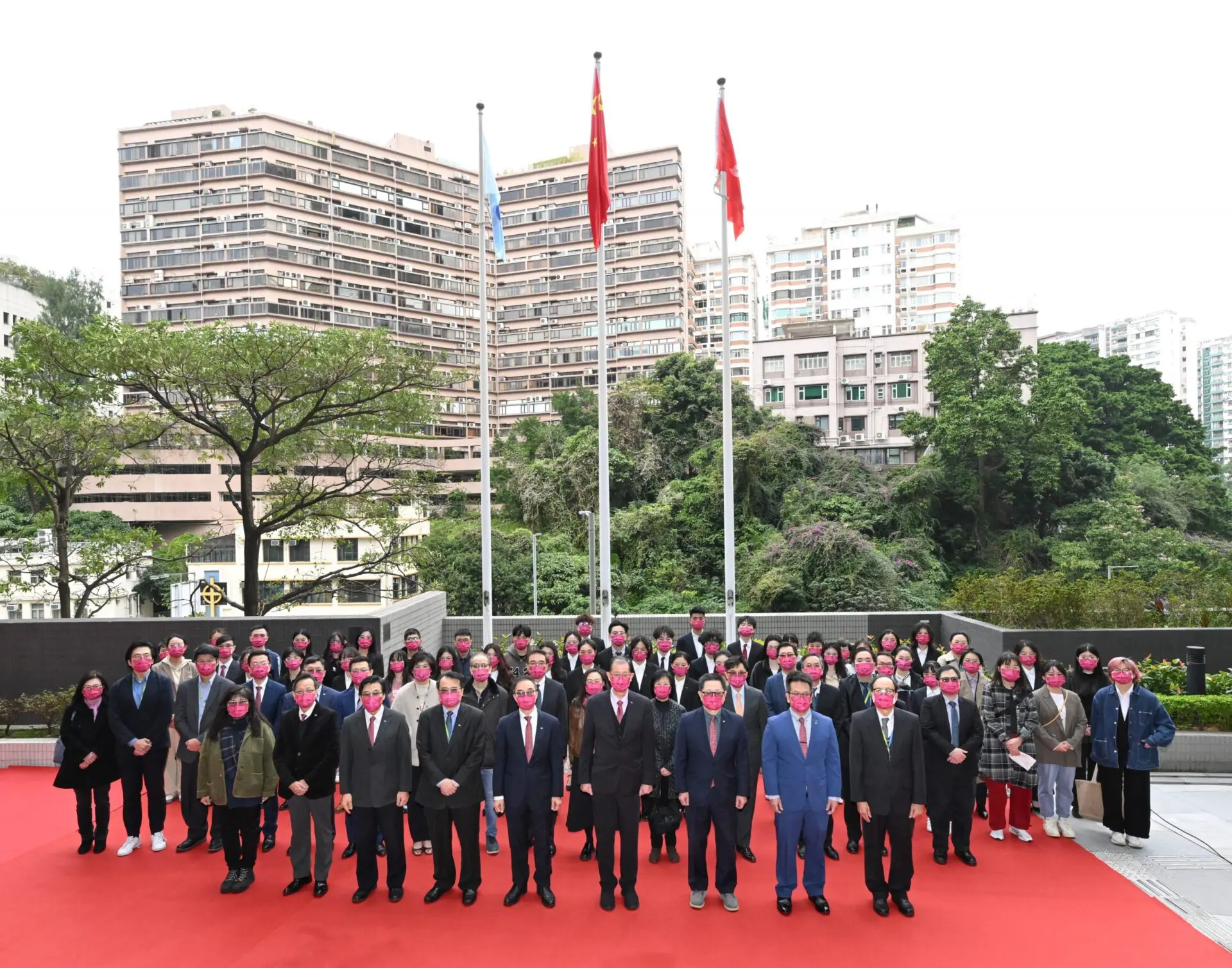 HKMU holds National Flag-Raising Ceremony on New Year's Day
