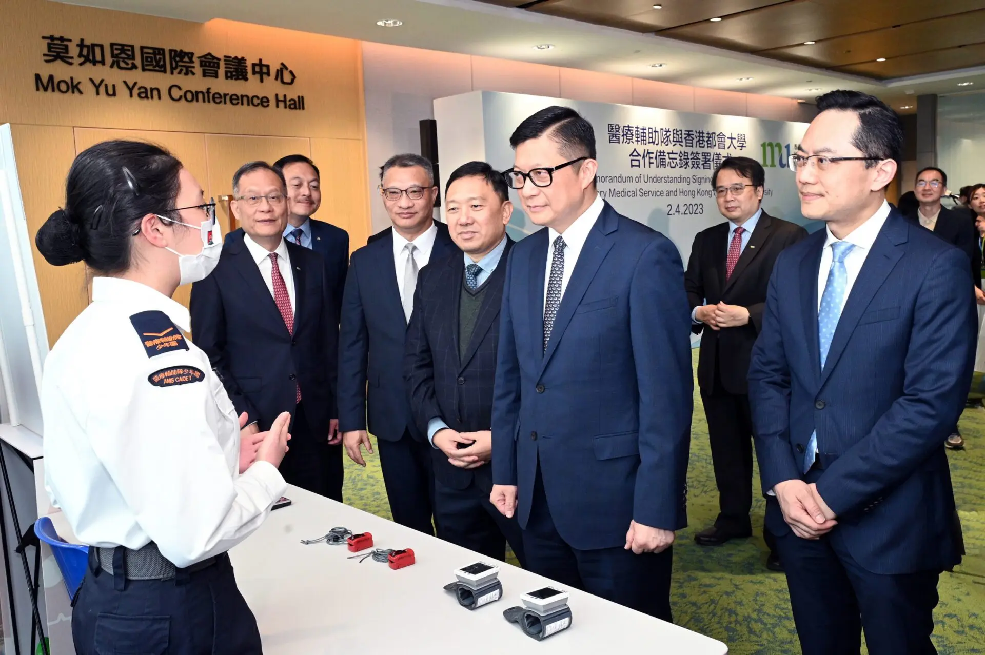 HKMU and AMS sign an MoU to promote innovation in the medical field