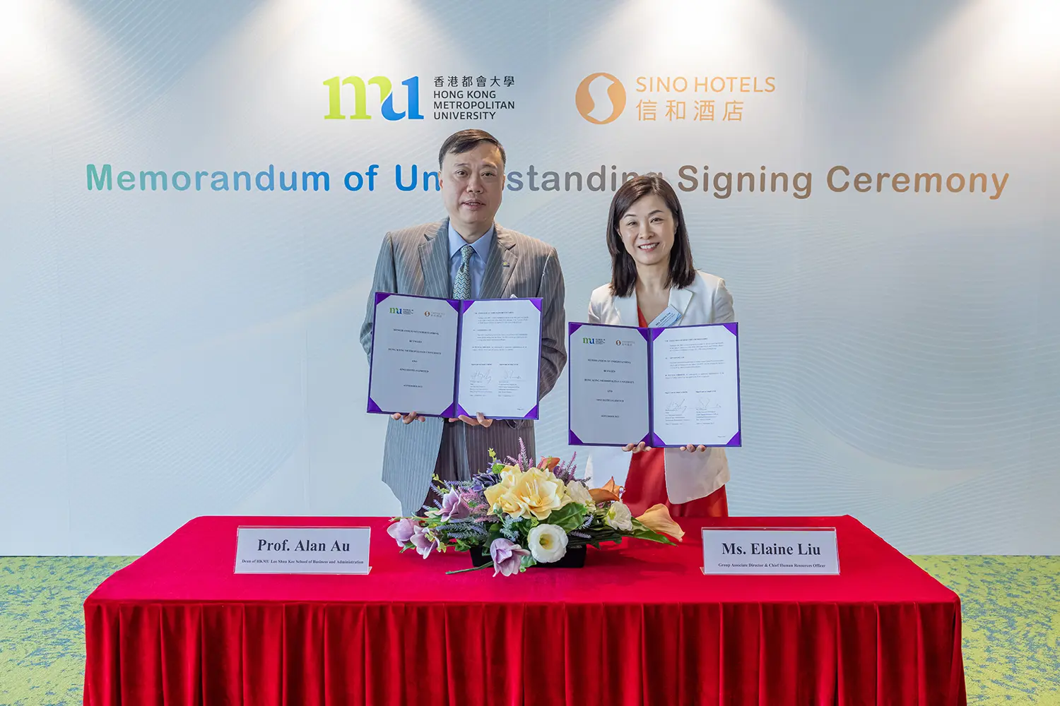 HKMU signs MoU with Sino Hotels for nurturing future-ready talents for the hospitality and tourism industry