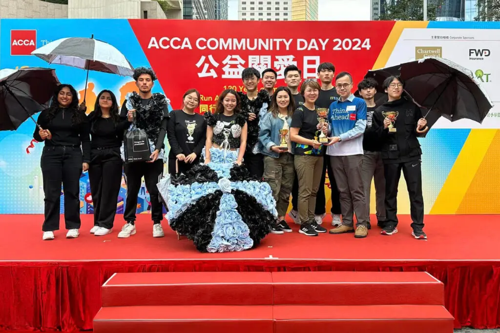 Elite business student team shines in community fundraising event
