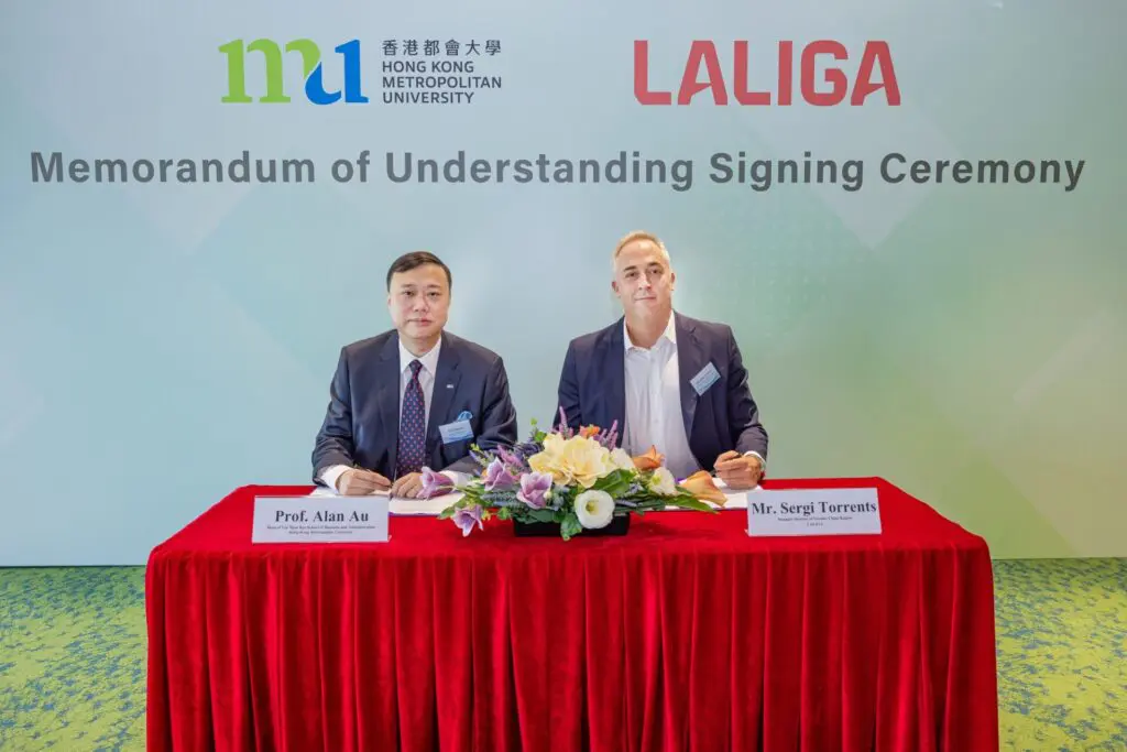 HKMU signs MoU with LALIGA to develop Hong Kong's first Dual Master's Degree programme in Global Business and Sports Marketing