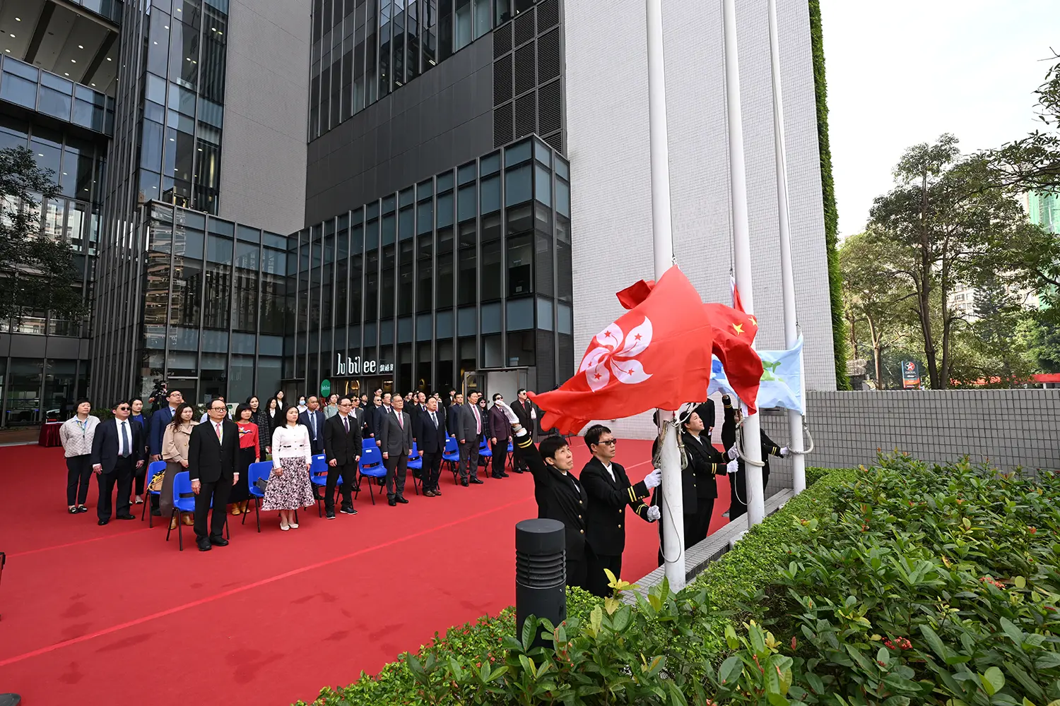HKMU holds National Flag-Raising Ceremony on New Year's Day