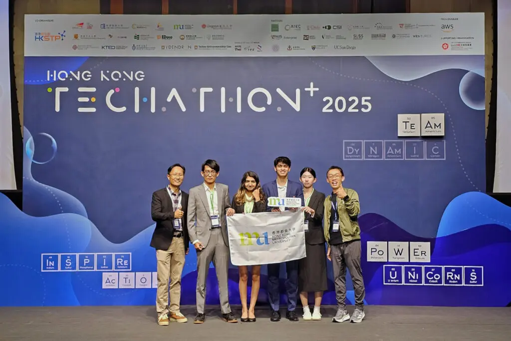 HKMU students shine at Hong Kong Techathon+ 2025