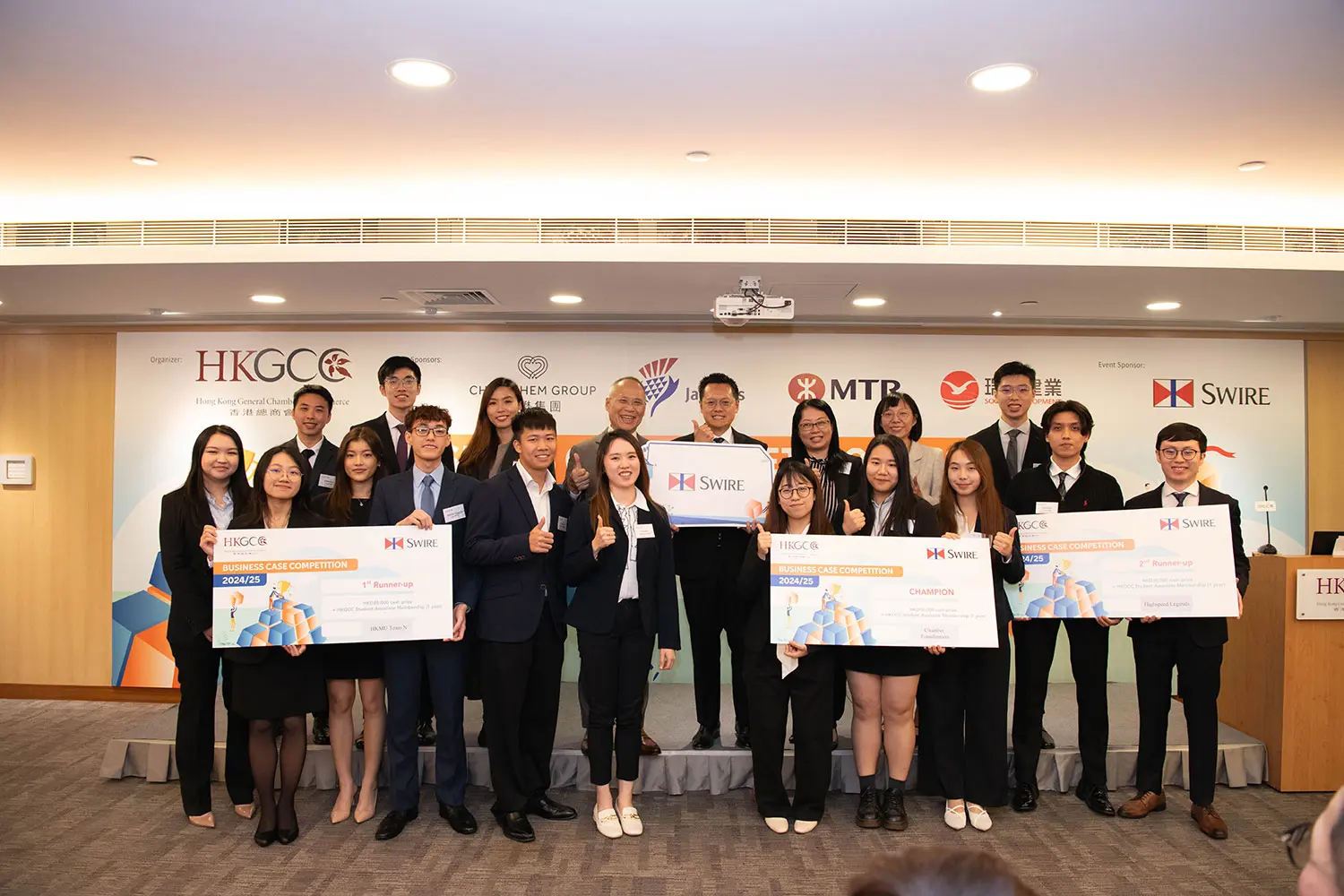 Business student team shines with second place in the HKGCC Business Case Competition