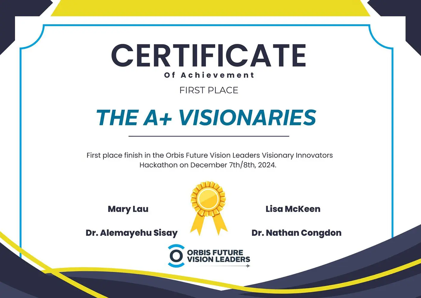Nursing students contribute visionary solutions in Orbis hackathon