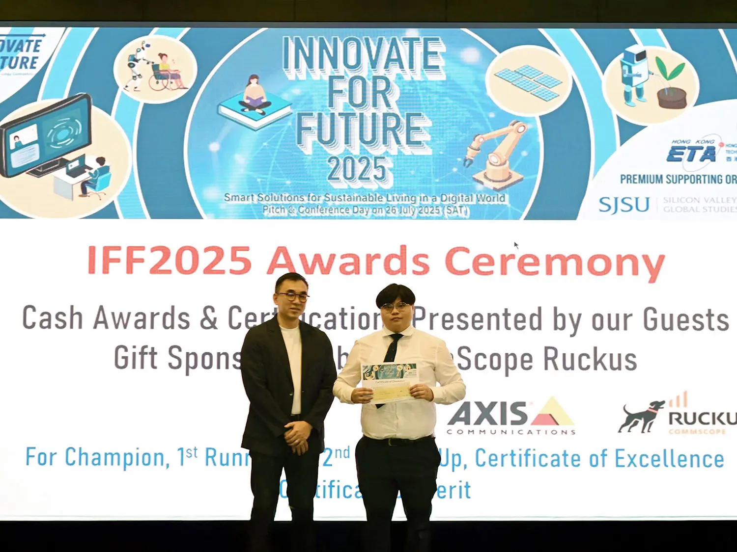 School of Science and Technology students excel at the Innovate for Future competition