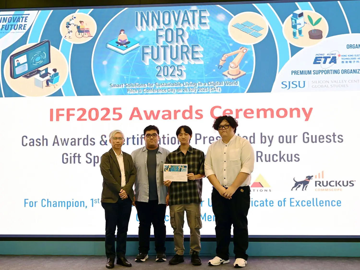 School of Science and Technology students excel at the Innovate for Future competition