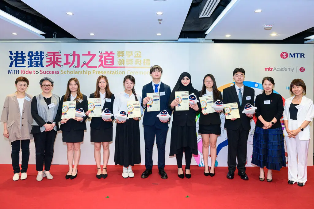 HKMU Students recognised by MTR “Ride to Success” Scholarship Programme