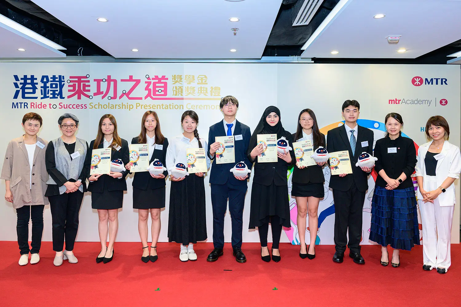HKMU Students recognised by MTR “Ride to Success” Scholarship Programme