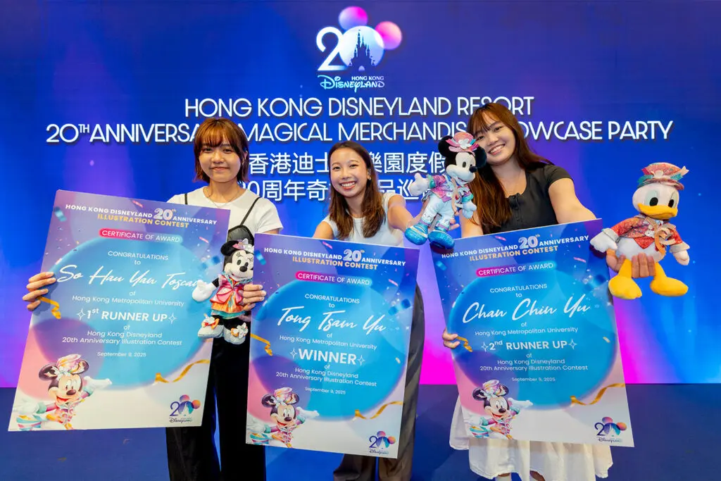 HKMU students sweep top awards at Hong Kong Disneyland Illustration Contest, showcasing talent and creativity