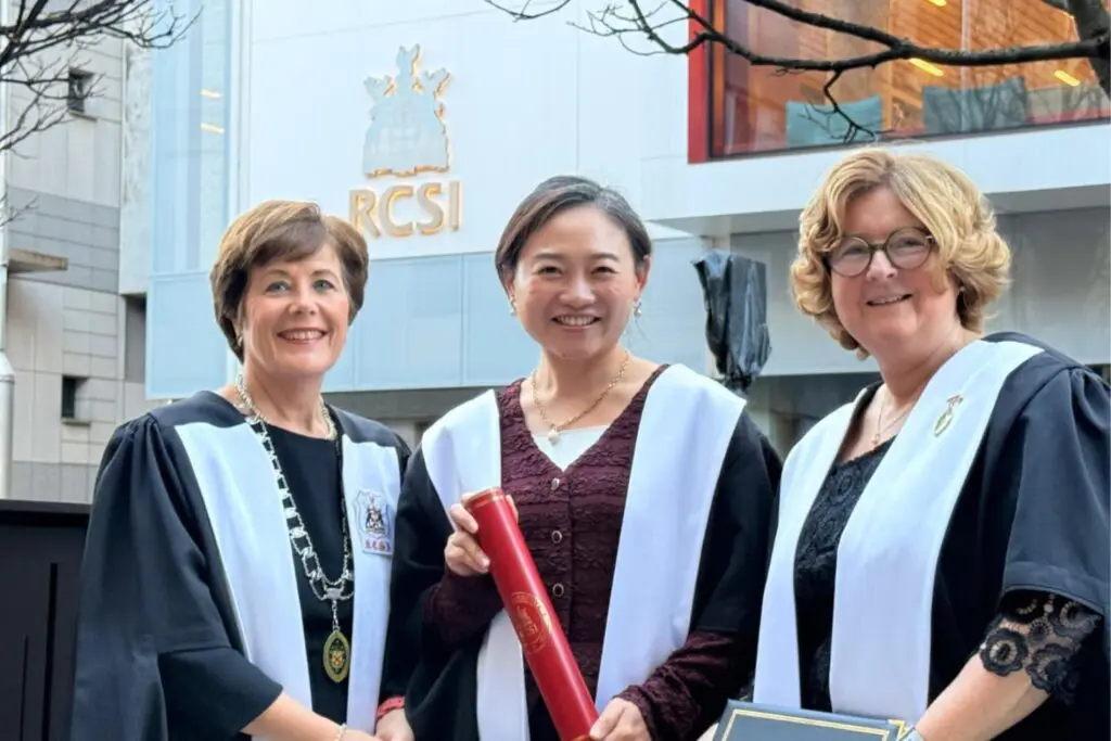 HKMU N&HS Dean Prof. Janet Wong awarded Fellowship by the Royal College of Surgeons in Ireland